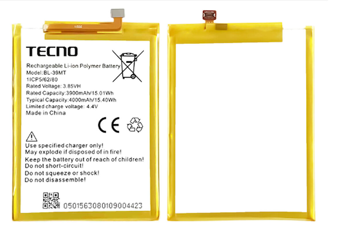Tecno Camon 15 Premier Uyumlu Batarya Pil Sıfır Orijinal