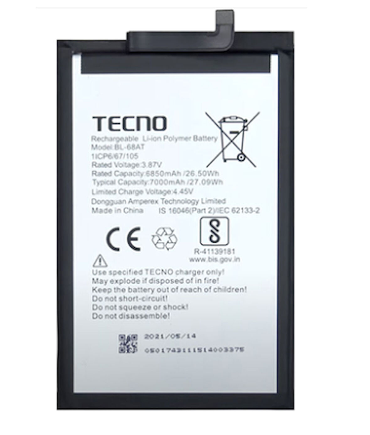 Tecno Pova 2 Uyumlu Batarya Pil Sıfır Orijinal