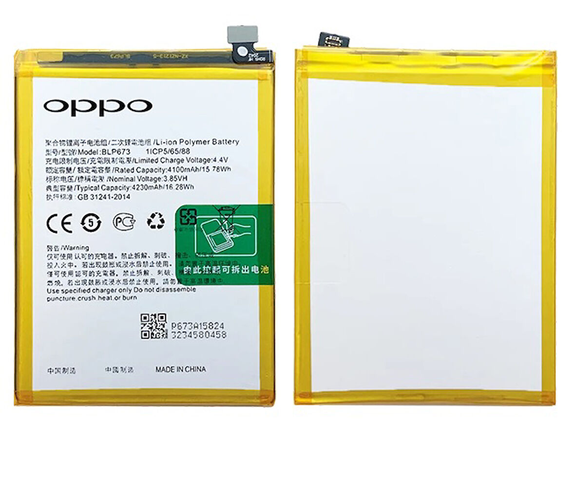 Oppo Ax7 Uyumlu Batarya Pil