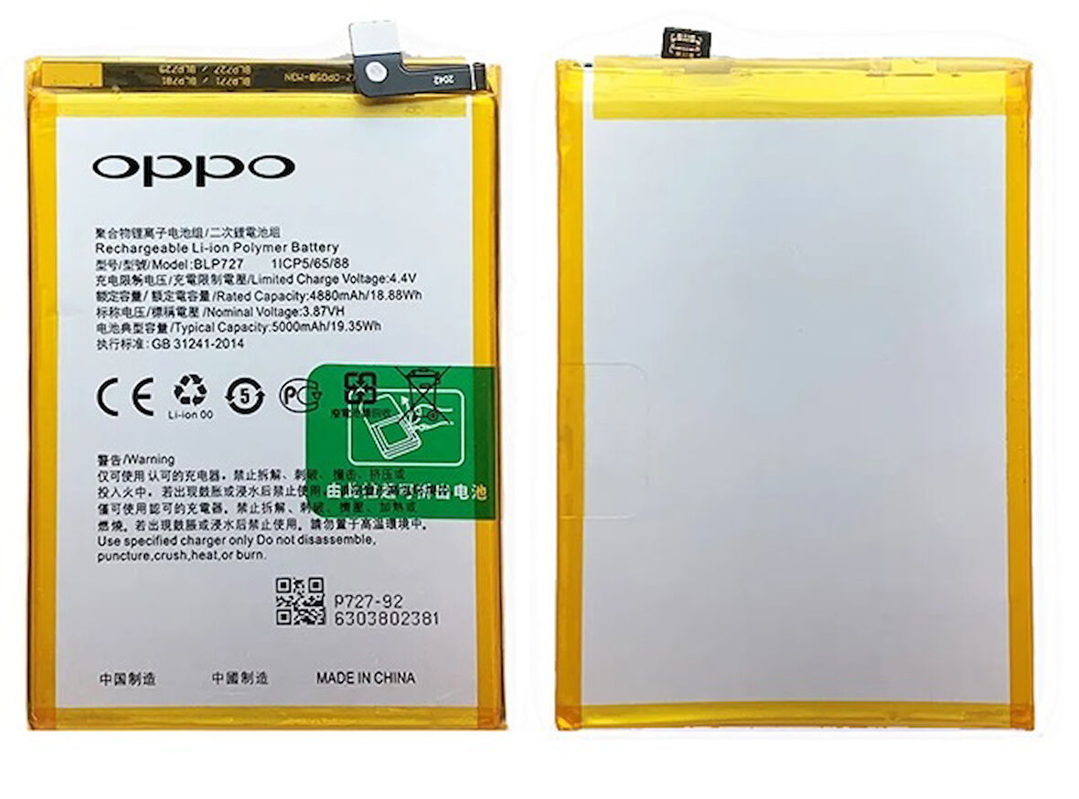Oppo A5 2020 Uyumlu Batarya Pil Sıfır Orijinal