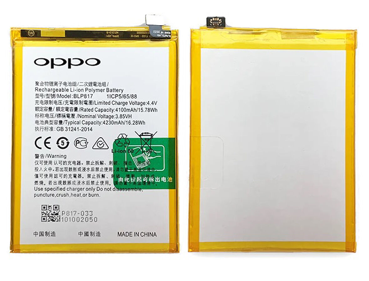 Oppo A15S Uyumlu Batarya Pil Sıfır Orijinal