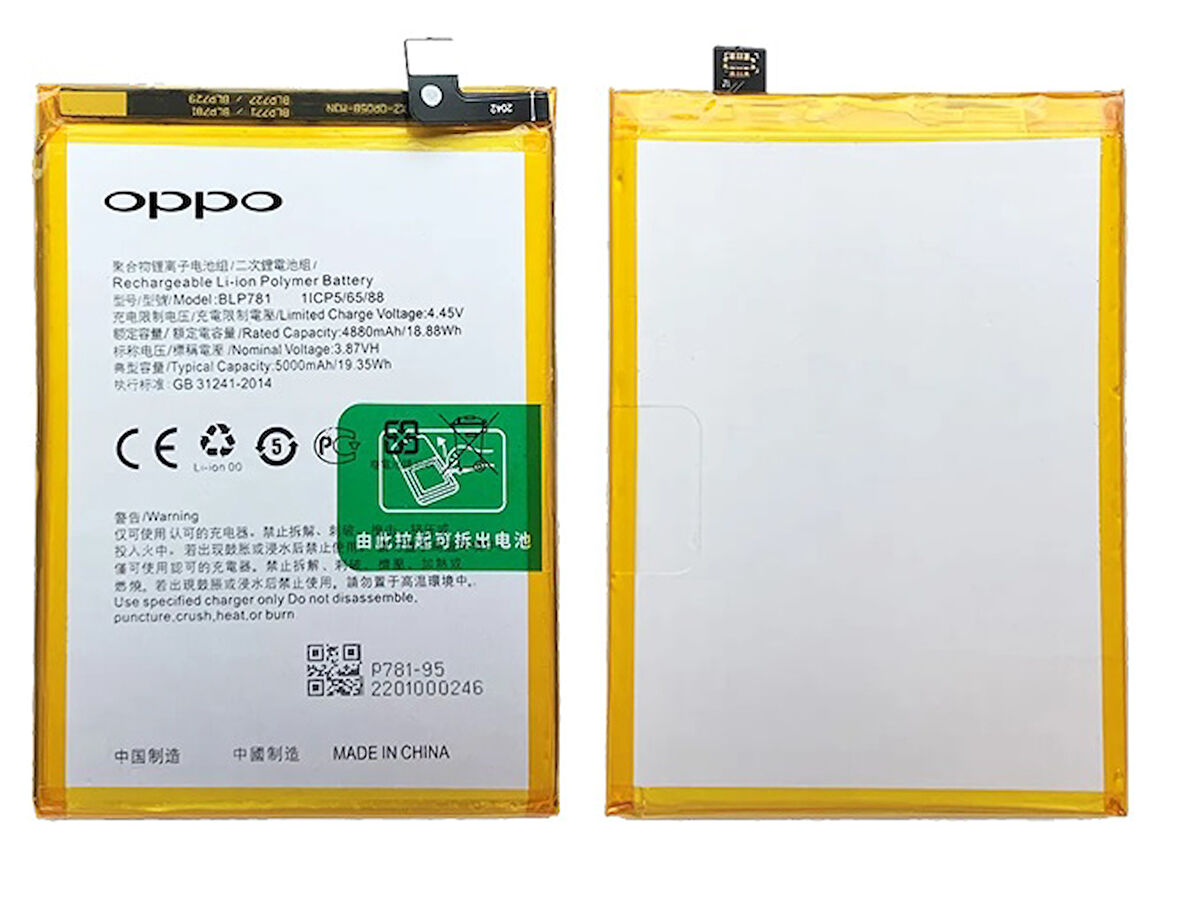 Oppo A52 Uyumlu Batarya Pil Sıfır Orijinal