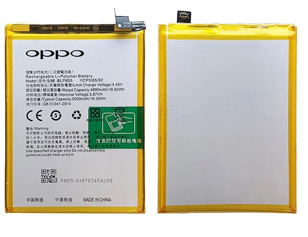 Oppo A53s Uyumlu Batarya Pil Sıfır Orijinal