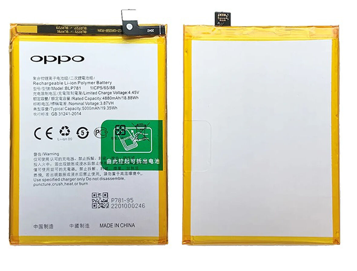 Oppo A92 Uyumlu Batarya Pil Sıfır Orijinal