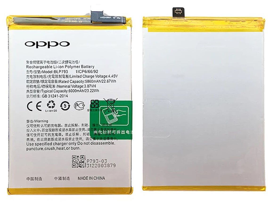 Oppo Realme C15 Uyumlu Batarya Pil Sıfır Orijinal