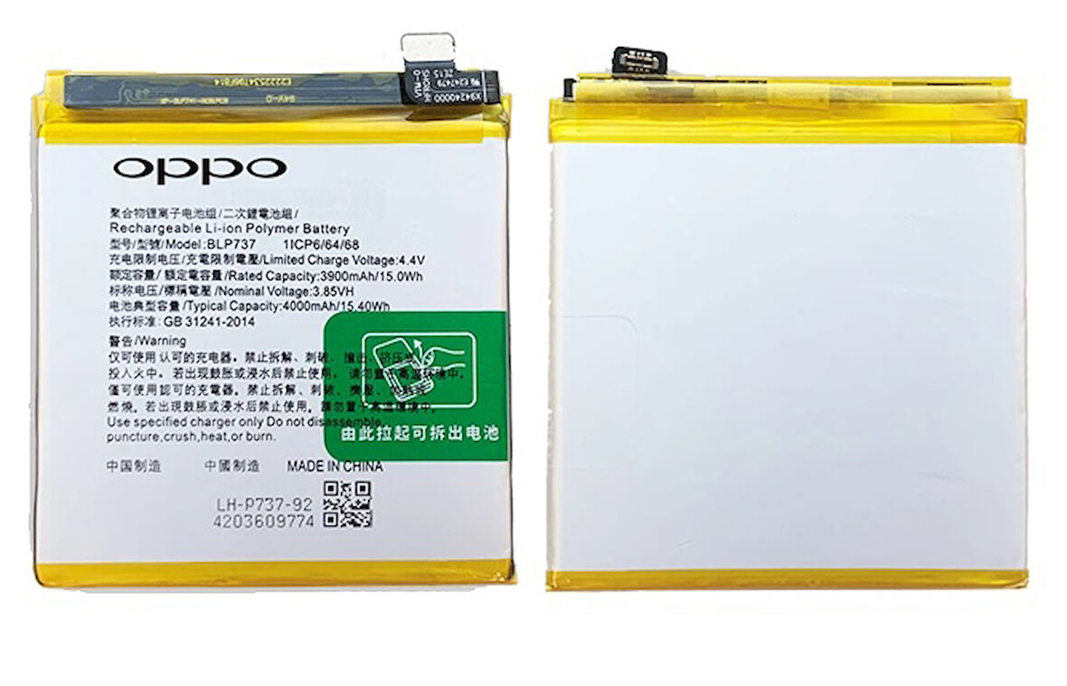 Oppo Reno 2Z Uyumlu Batarya Pil Sıfır Orijinal