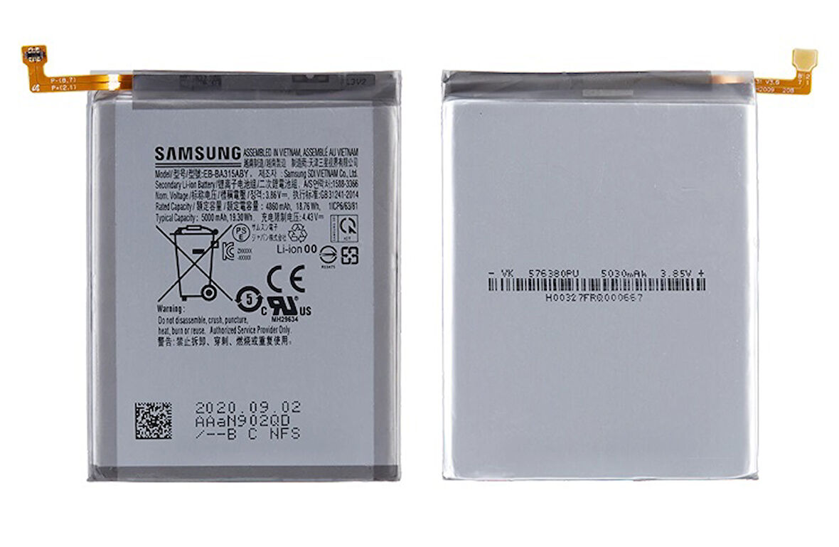 Samsung Galaxy A31 Uyumlu Batarya Pil Sıfır Orijinal