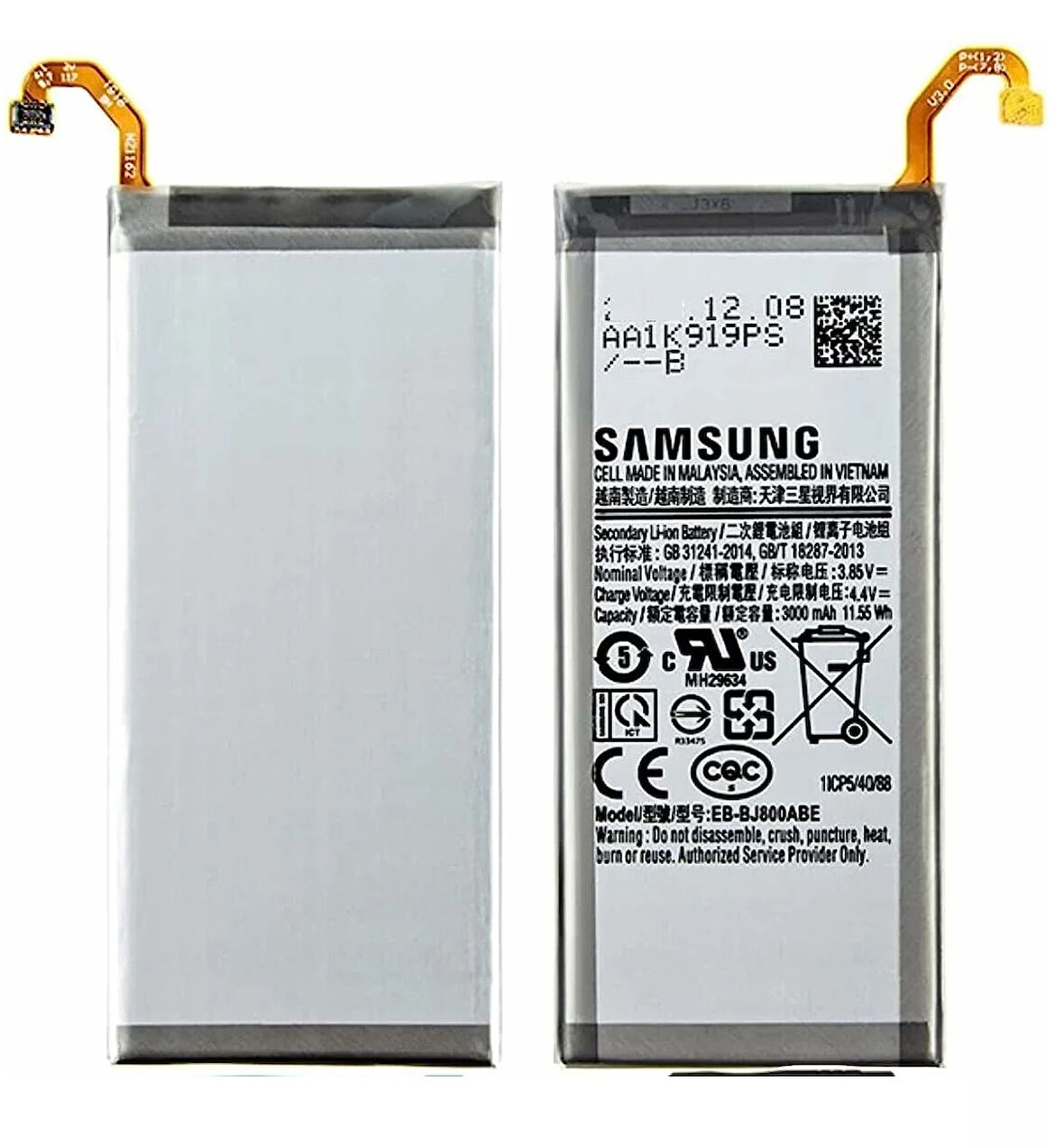 Samsung Galaxy A6 A600 Uyumlu Batarya Pil Sıfır Orijinal