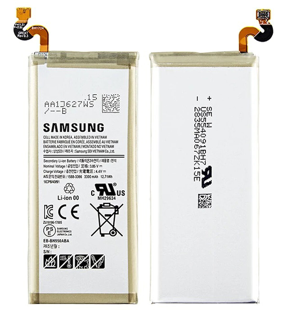 Samsung Galaxy NOTE 8 Uyumlu Batarya Pil Sıfır Orijinal