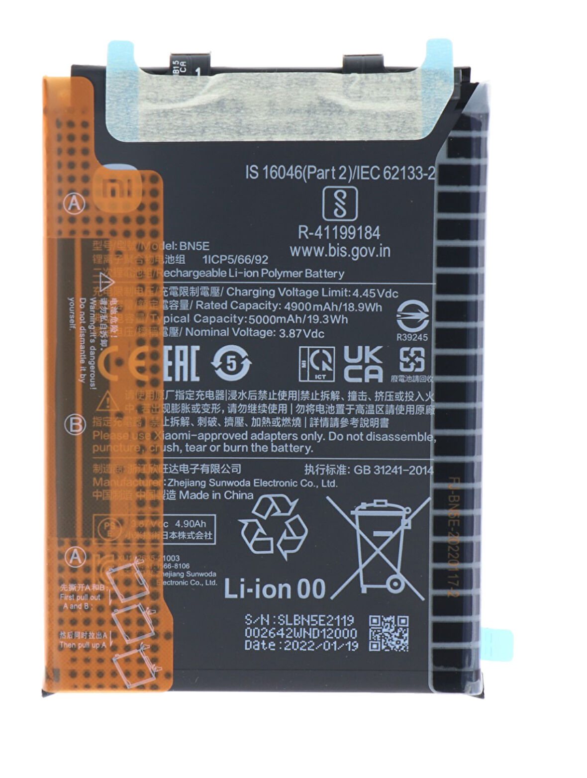 Xiaomi POCO X4 PRO - BN 5E - Uyumlu Batarya Pil Sıfır Orijinal