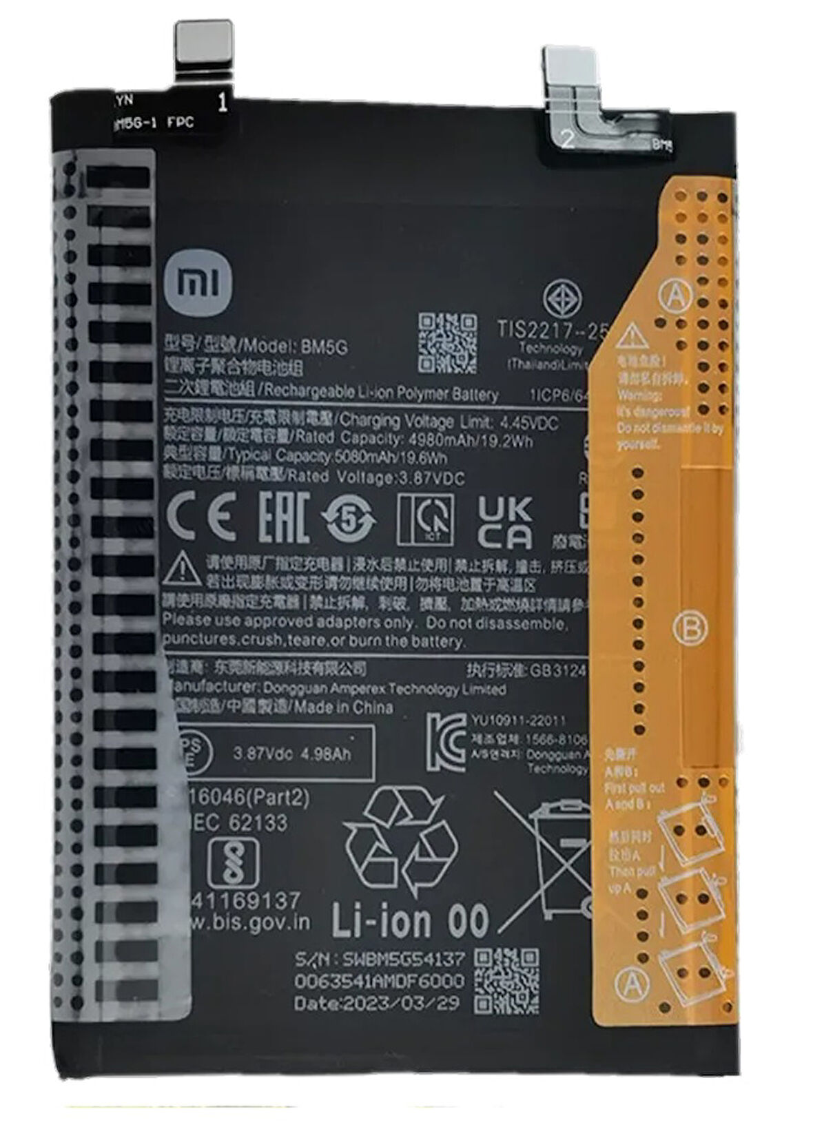 Xiaomi POCO X4 GT -BM 5G - Uyumlu Batarya Pil Sıfır Orijinal