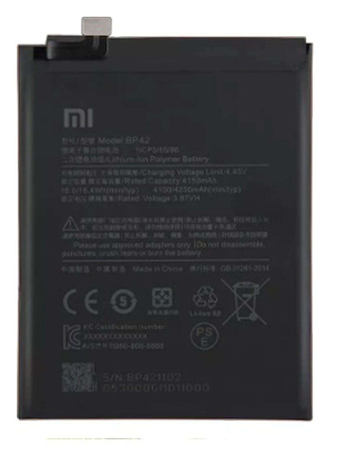 Xiaomi Mİ 11 LİTE - BP42 - Uyumlu Batarya Pil Sıfır Orijinal