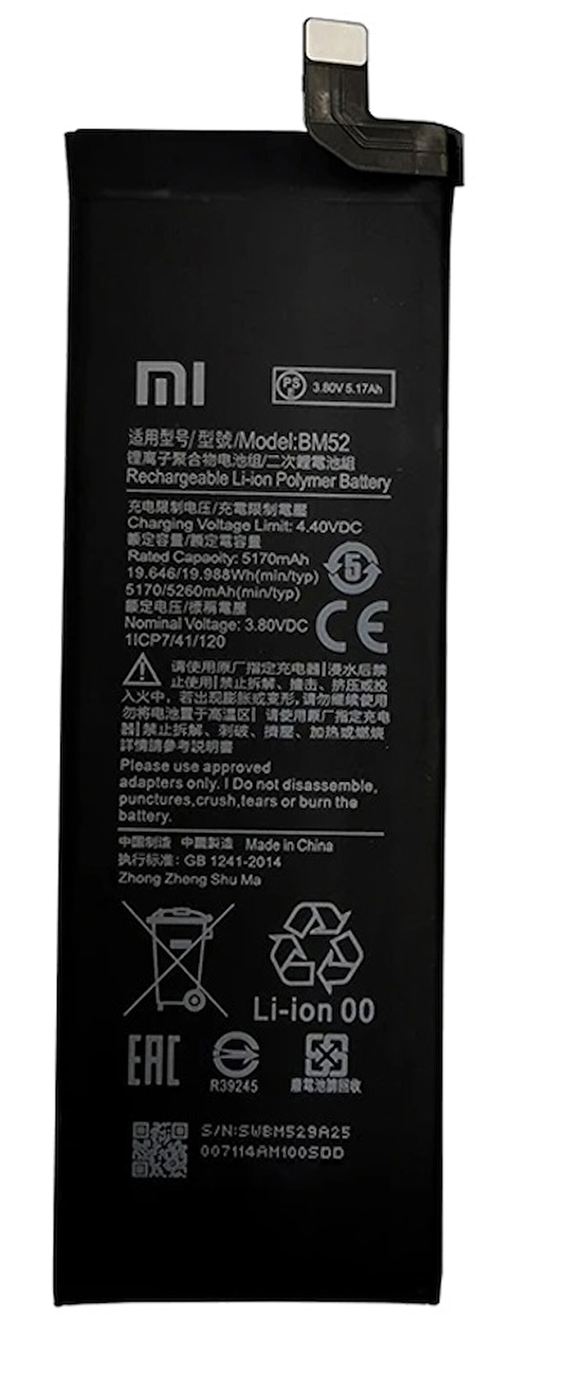 Xiaomi Mi NOTE 10  - BM 52 - Uyumlu Batarya Pil Sıfır Orijinal