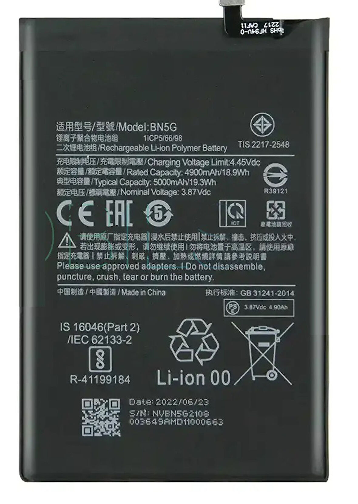 Xiaomi Redmi 10A - BN5G - Uyumlu Batarya Pil Sıfır Orijinal