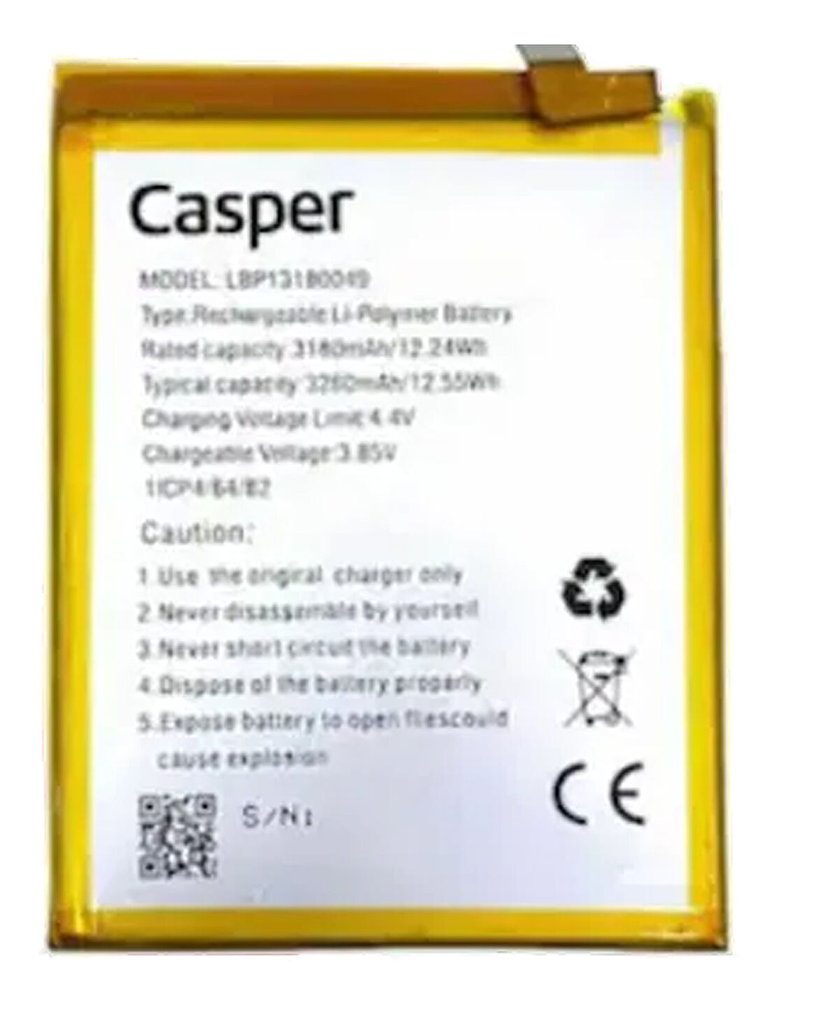 Casper Via A4 Uyumlu Batarya Pil Sıfır Orijinal