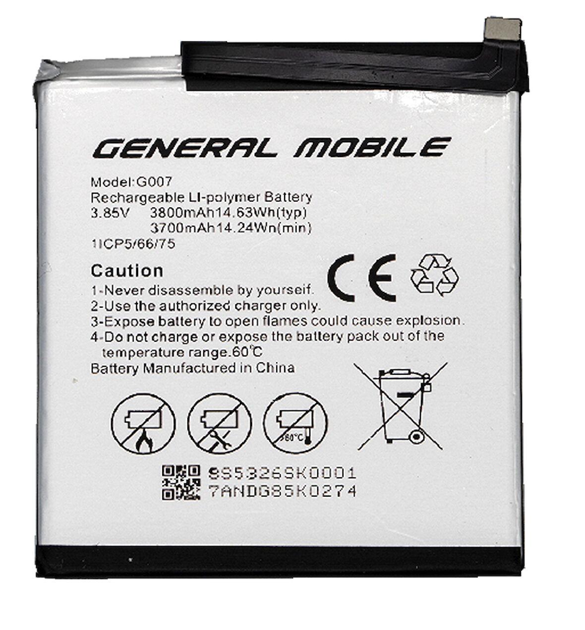 Genaral Mobile GM 9 PLUS  Uyumlu Batarya Pil Sıfır Orijinal