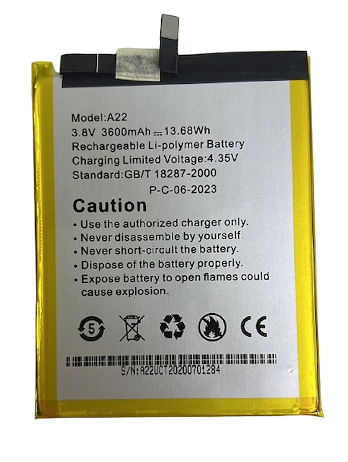 Hiking A22 Uyumlu Batarya Pil Sıfır Orijinal