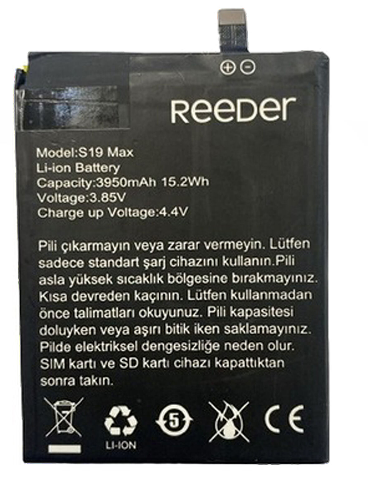 Reeder S19 MAX Uyumlu Batarya Pil Sıfır Orijinal