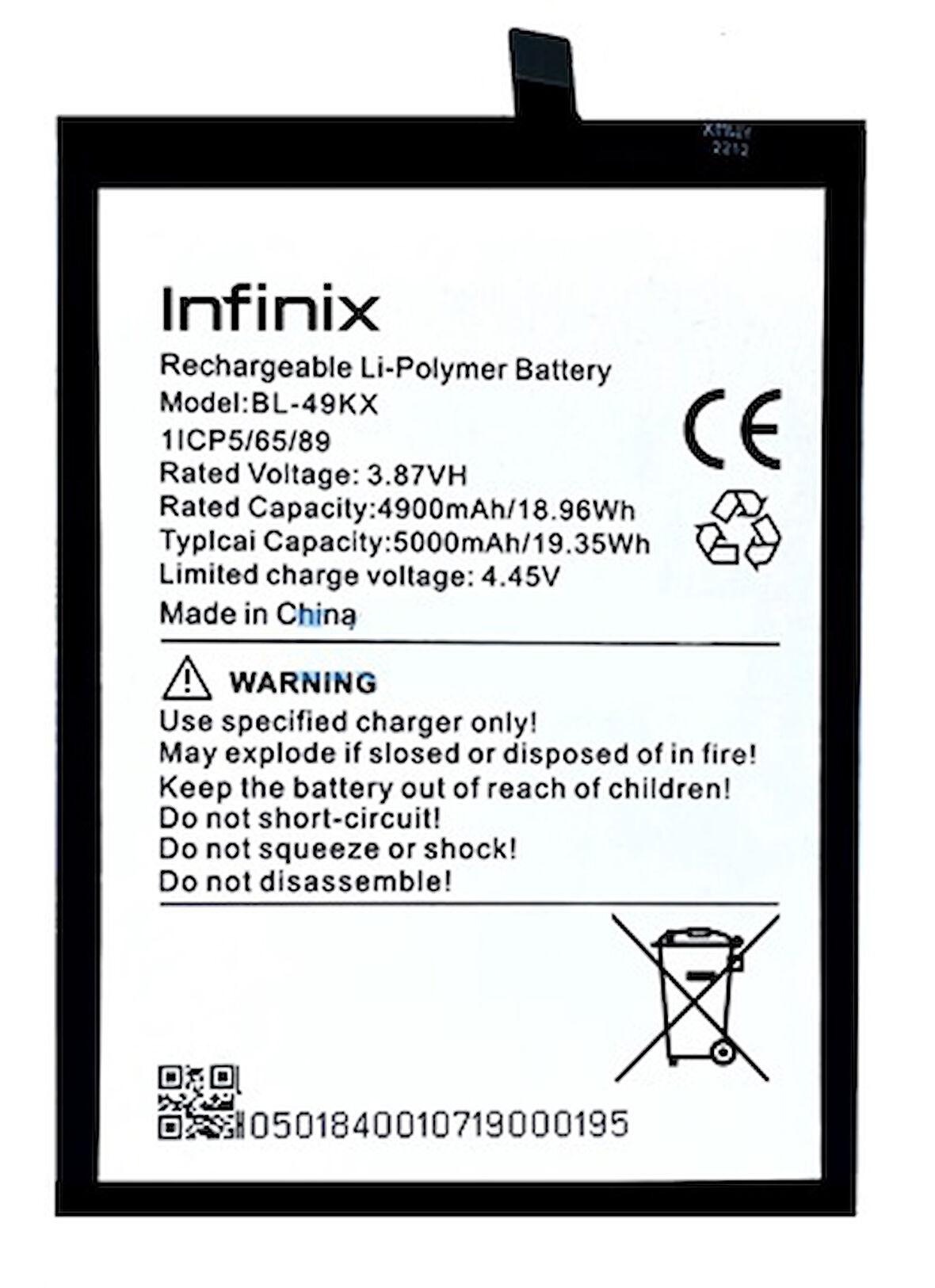 Infinix NOTE 12 PRO Uyumlu Batarya Pil Sıfır Orijinal