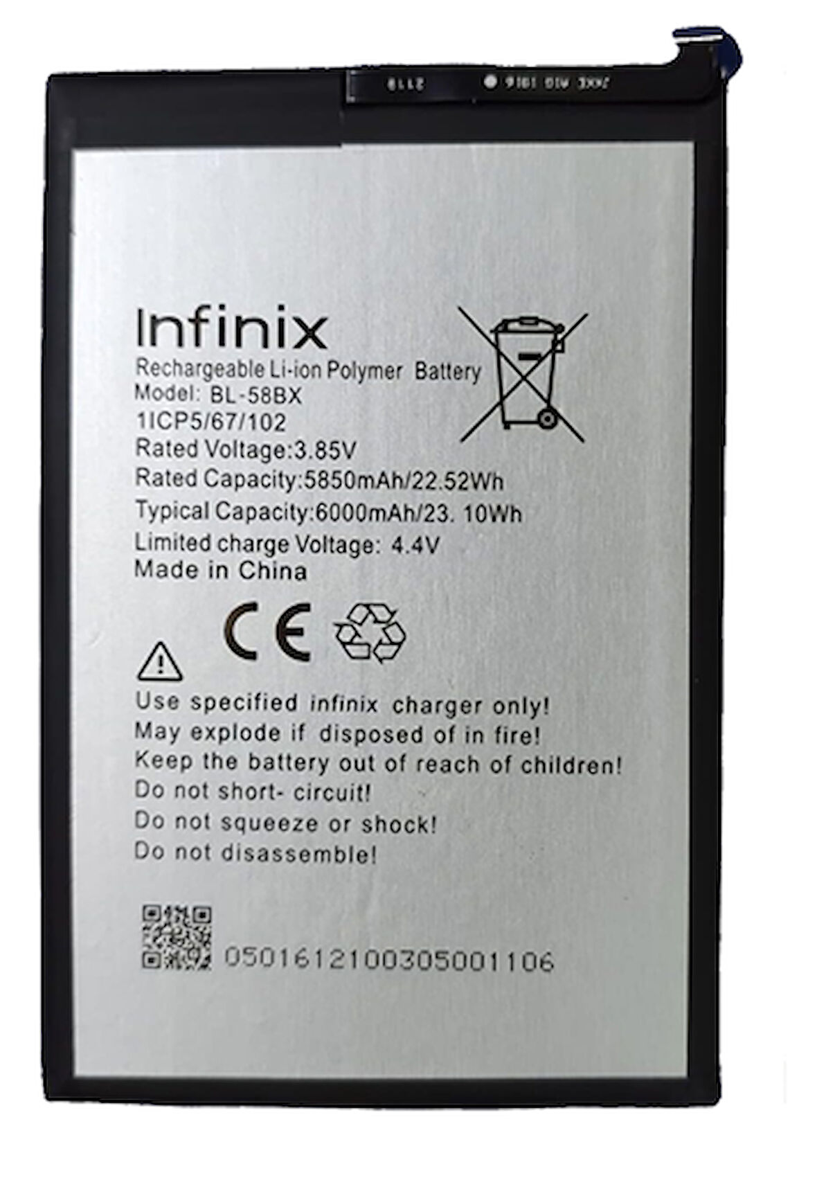 Infinix HOT 10 PLAY Uyumlu Batarya Pil Sıfır Orijinal