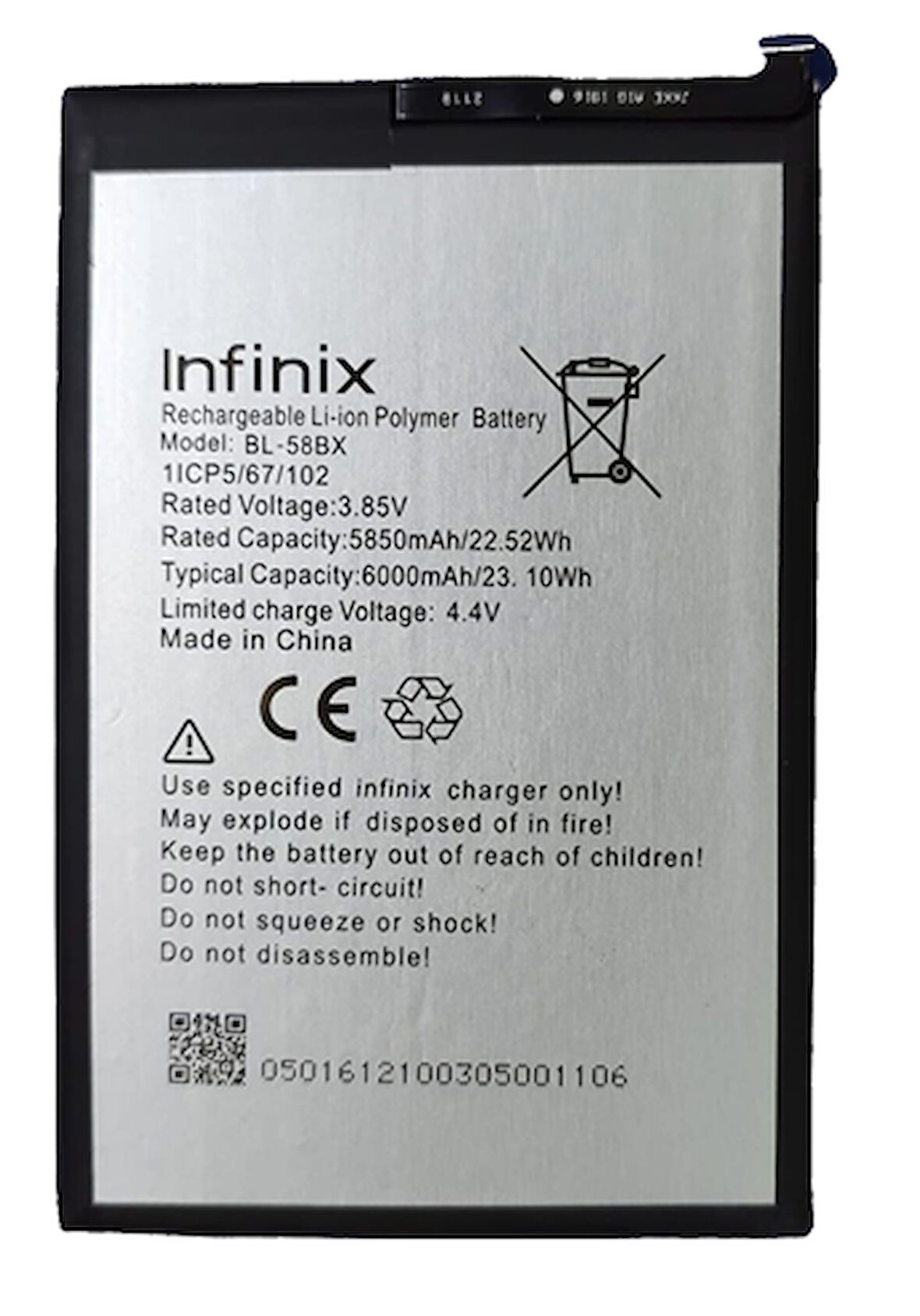 Infinix HOT 10T Uyumlu Batarya Pil Sıfır Orijinal