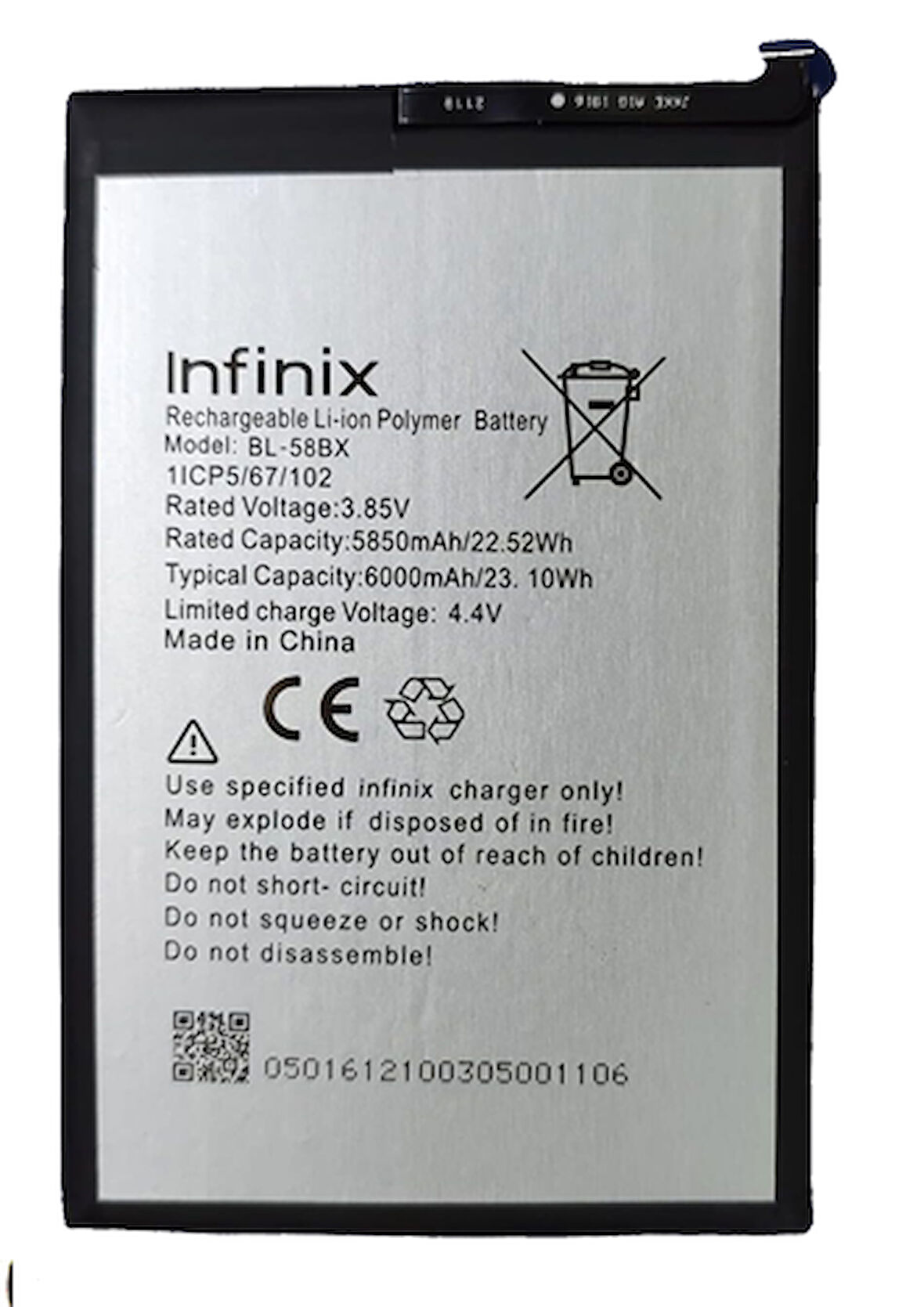 Infinix HOT 11 PLAY Uyumlu Batarya Pil Sıfır Orijinal