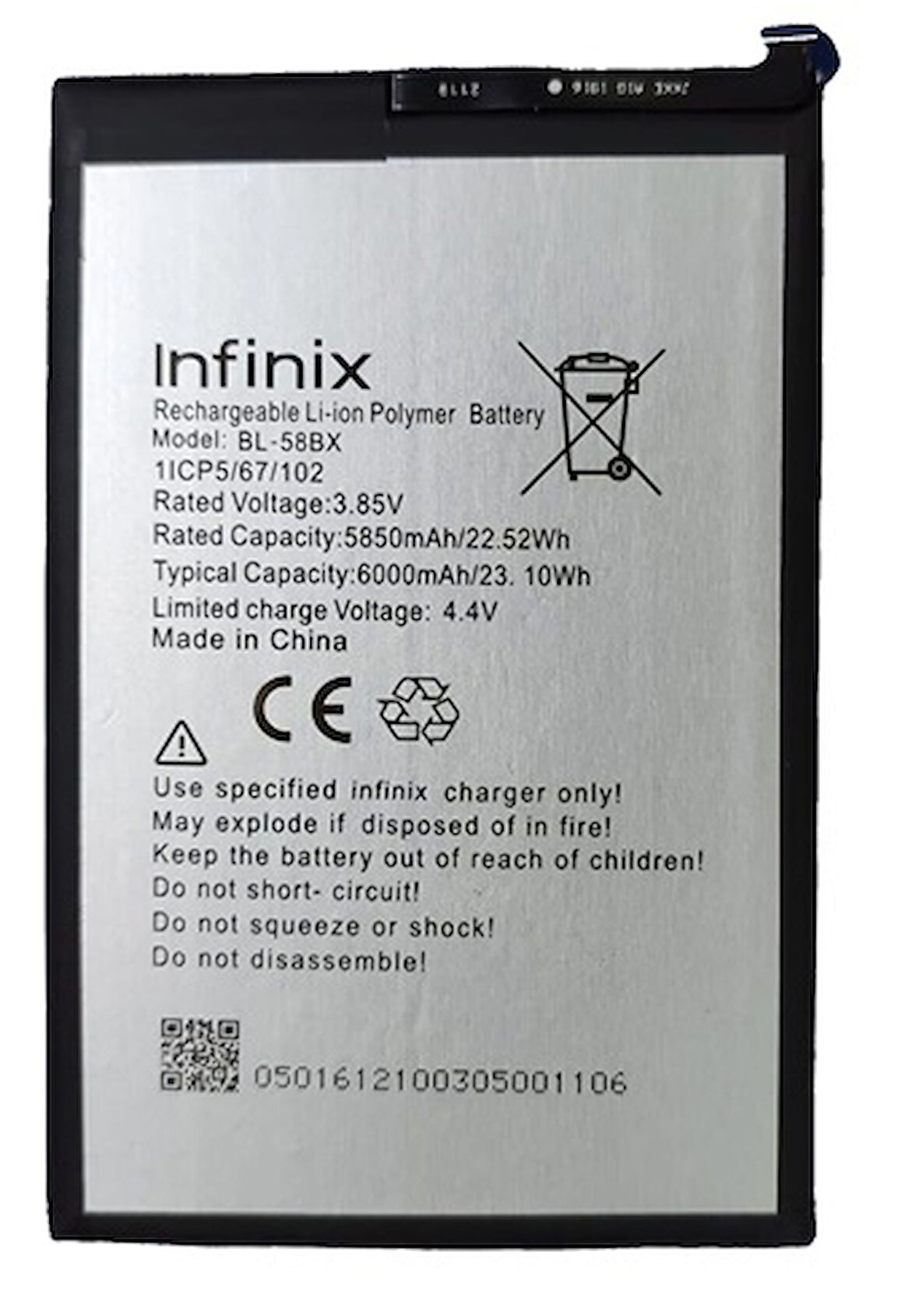 Infinix HOT 12 PLAY Uyumlu Batarya Pil Sıfır Orijinal
