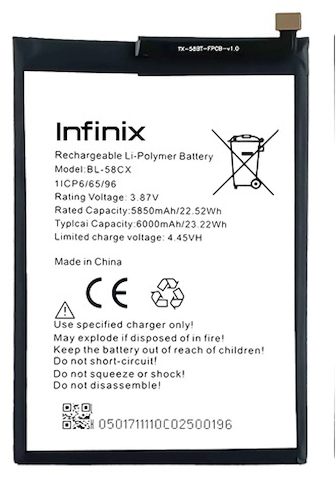 Infinix SMART 7 Uyumlu Batarya Pil Sıfır Orijinal