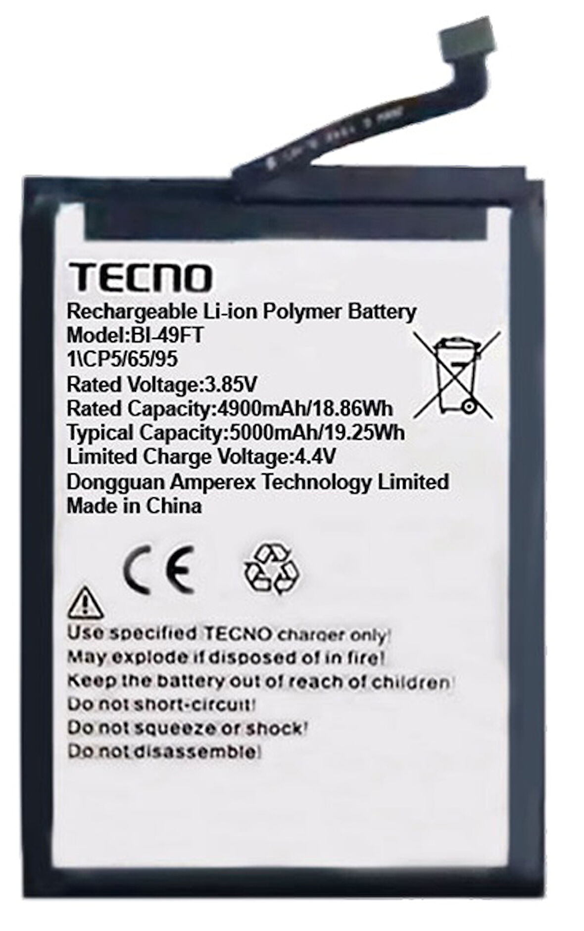 Tecno Spark 8C Uyumlu Batarya Pil Sıfır Orijinal