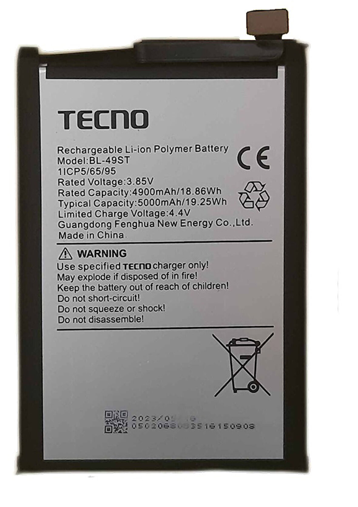 Tecno Spark 10 PRO Uyumlu Batarya Pil Sıfır Orijinal