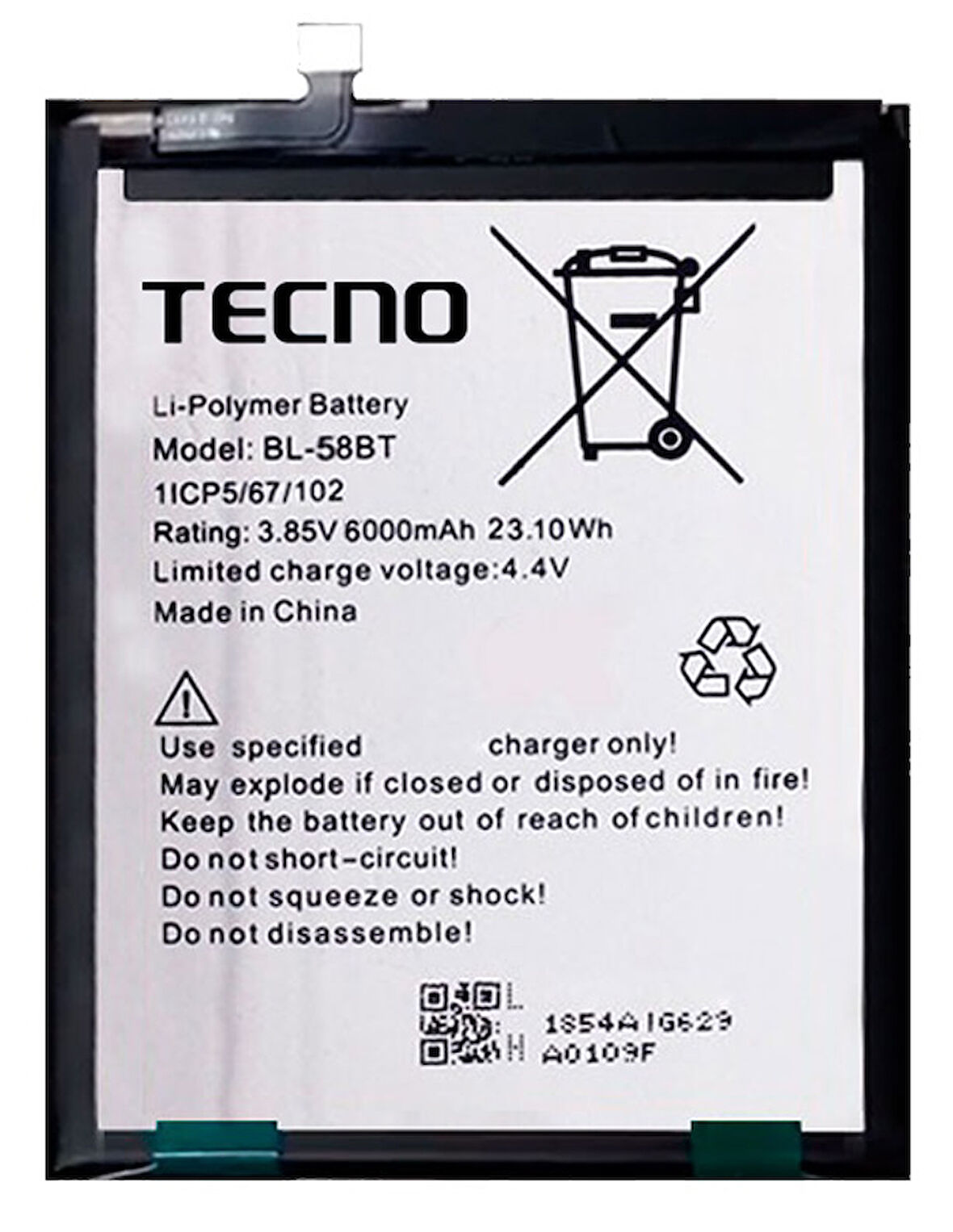 Tecno Pova NEO Uyumlu Batarya Pil Sıfır Orijinal