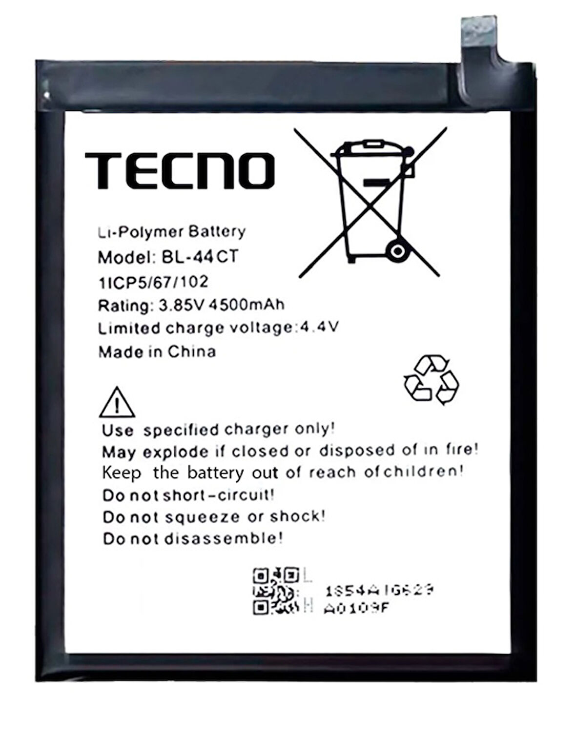 Tecno Camon 16 PREMIER Uyumlu Batarya Pil Sıfır Orijinal