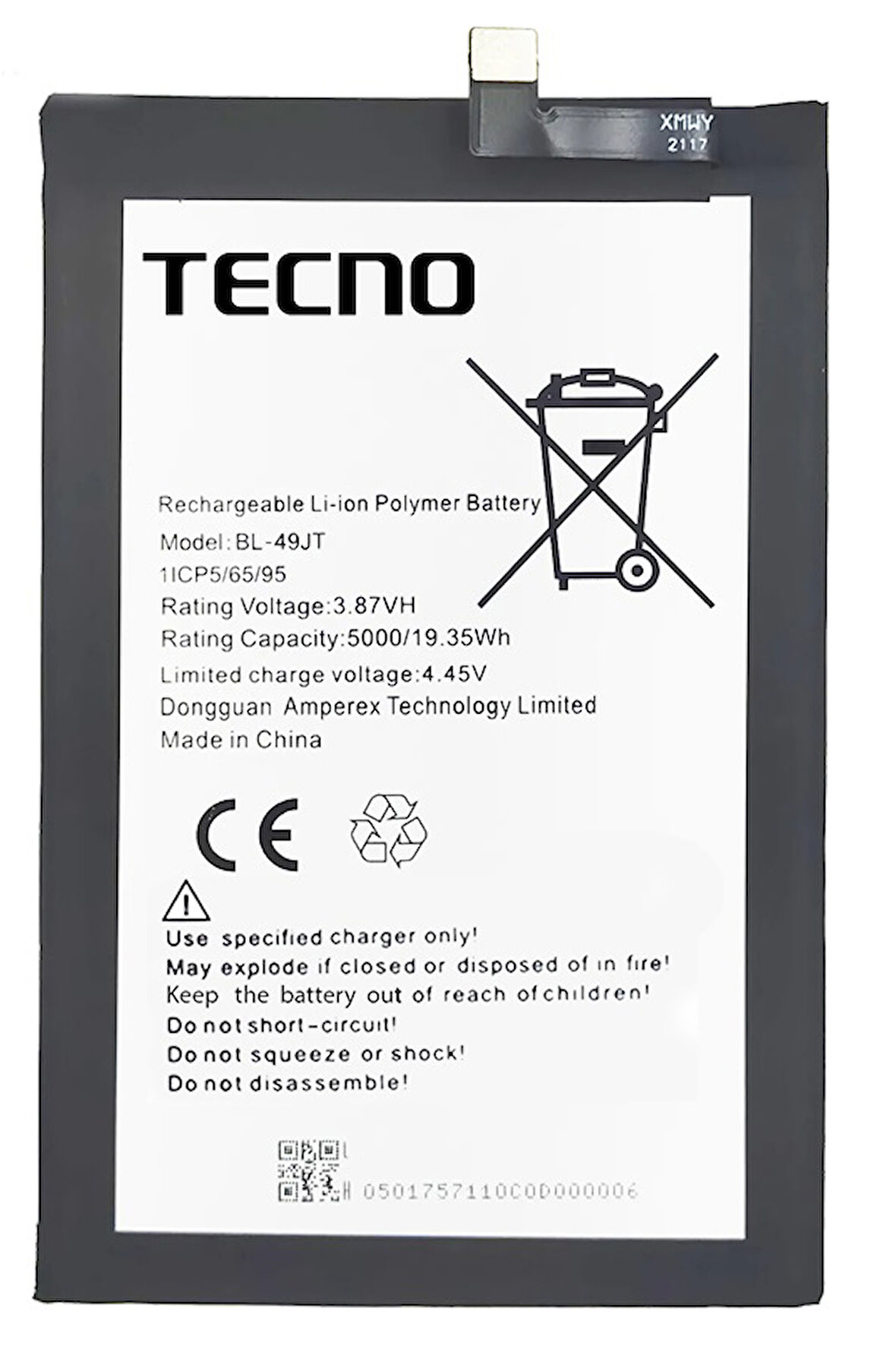 Tecno Camon 18 Uyumlu Batarya Pil Sıfır Orijinal