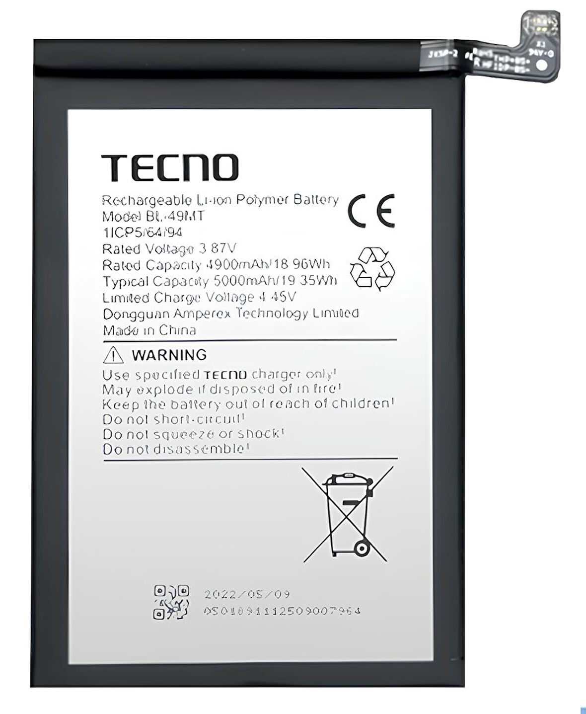 Tecno Camon 19 PRO Uyumlu Batarya Pil Sıfır Orijinal