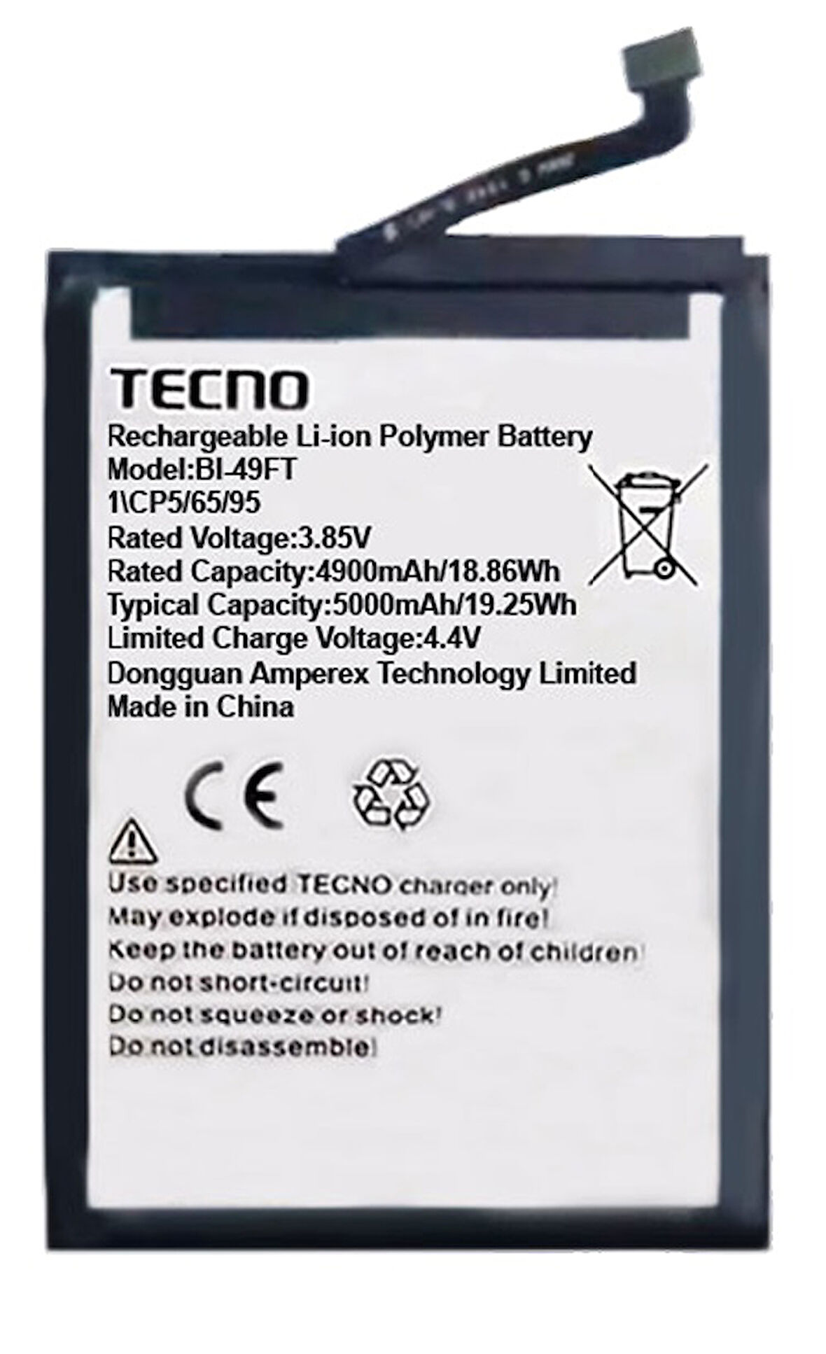 Tecno Spark 10 Uyumlu Batarya Pil Sıfır Orijinal