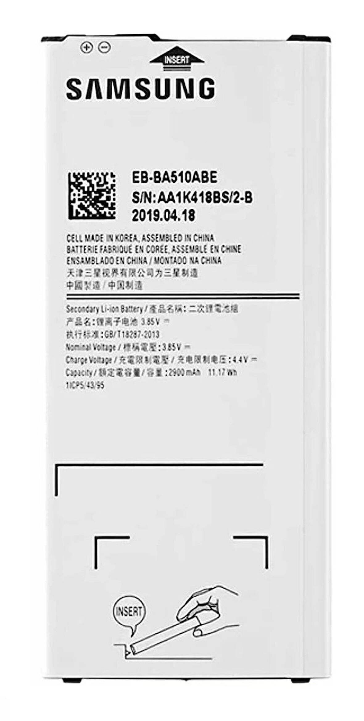 Samsung Galaxy A5 - 2106 - SM-A510 Uyumlu Batarya Pil Sıfır Orijinal