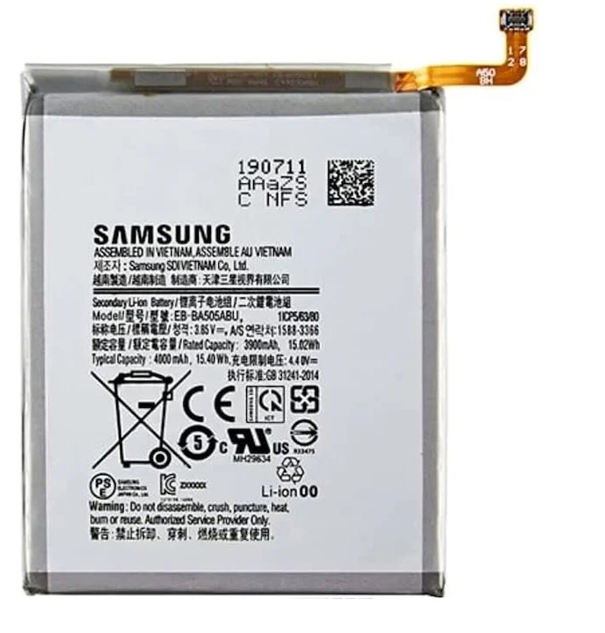 Samsung Galaxy A20 - SM-A205 Uyumlu Batarya Pil Sıfır Orijinal