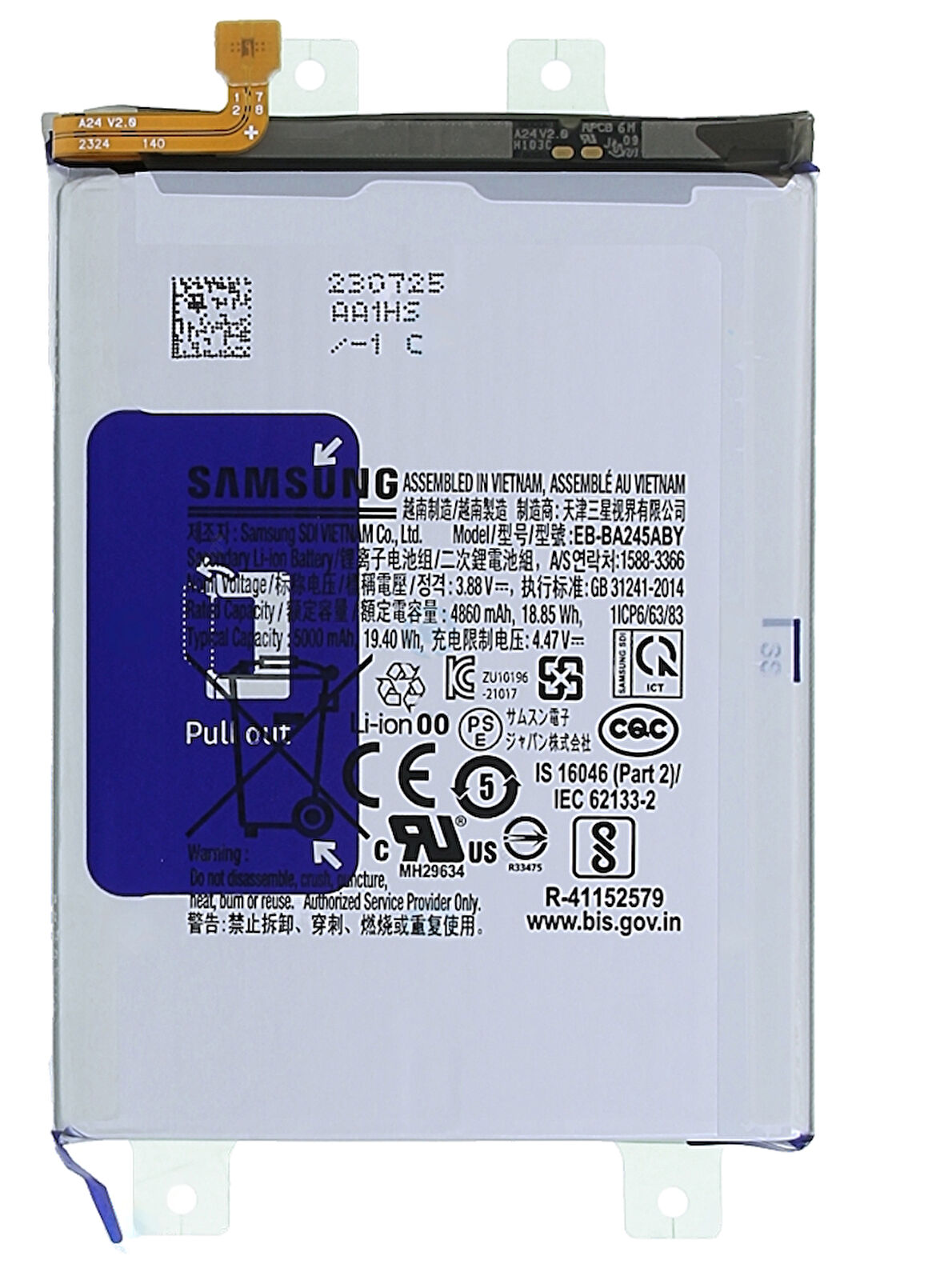 Samsung Galaxy A24 - SM-A245 Uyumlu Batarya Pil Sıfır Orijinal