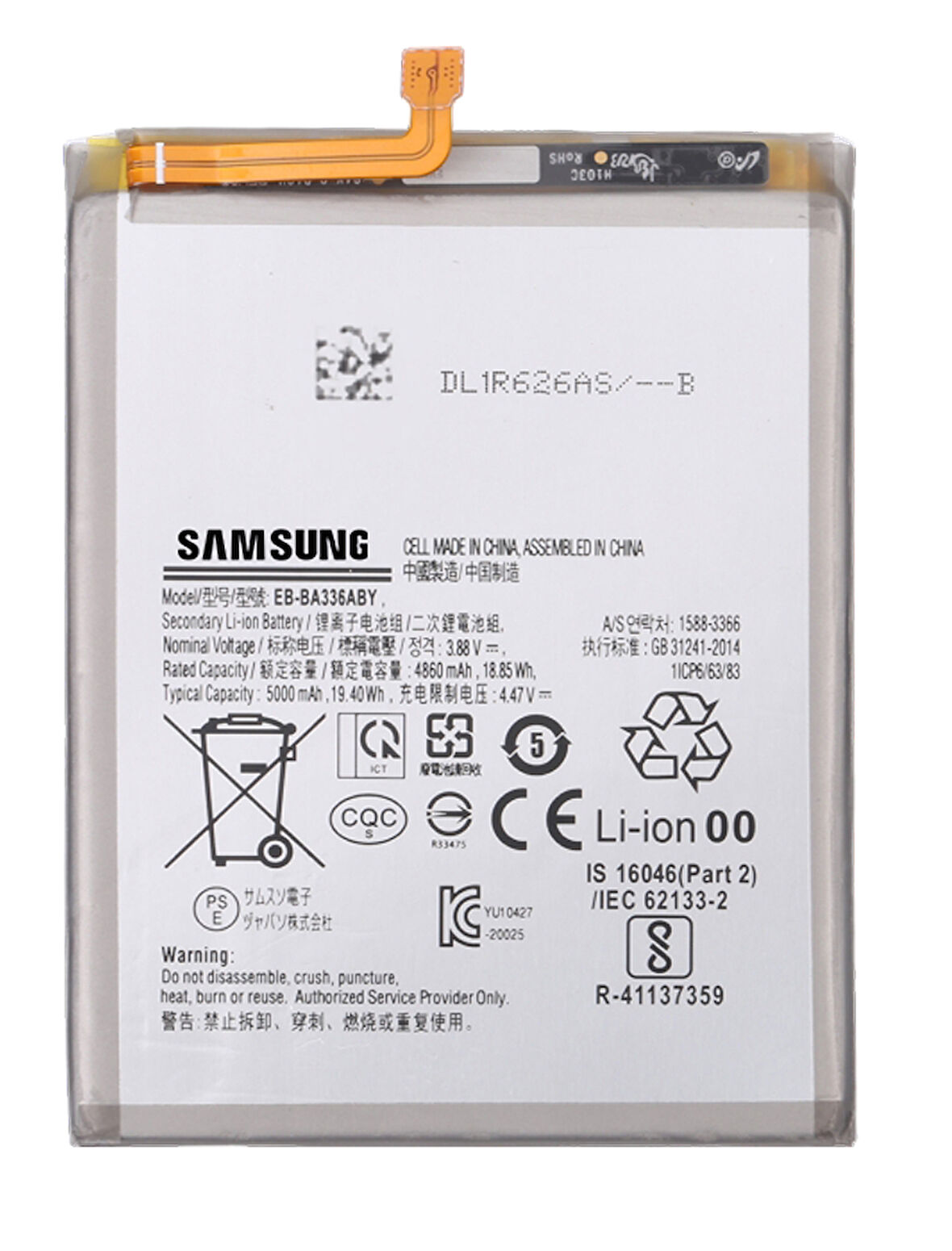 Samsung Galaxy A33 - SM-A336 Uyumlu Batarya Pil Sıfır Orijinal