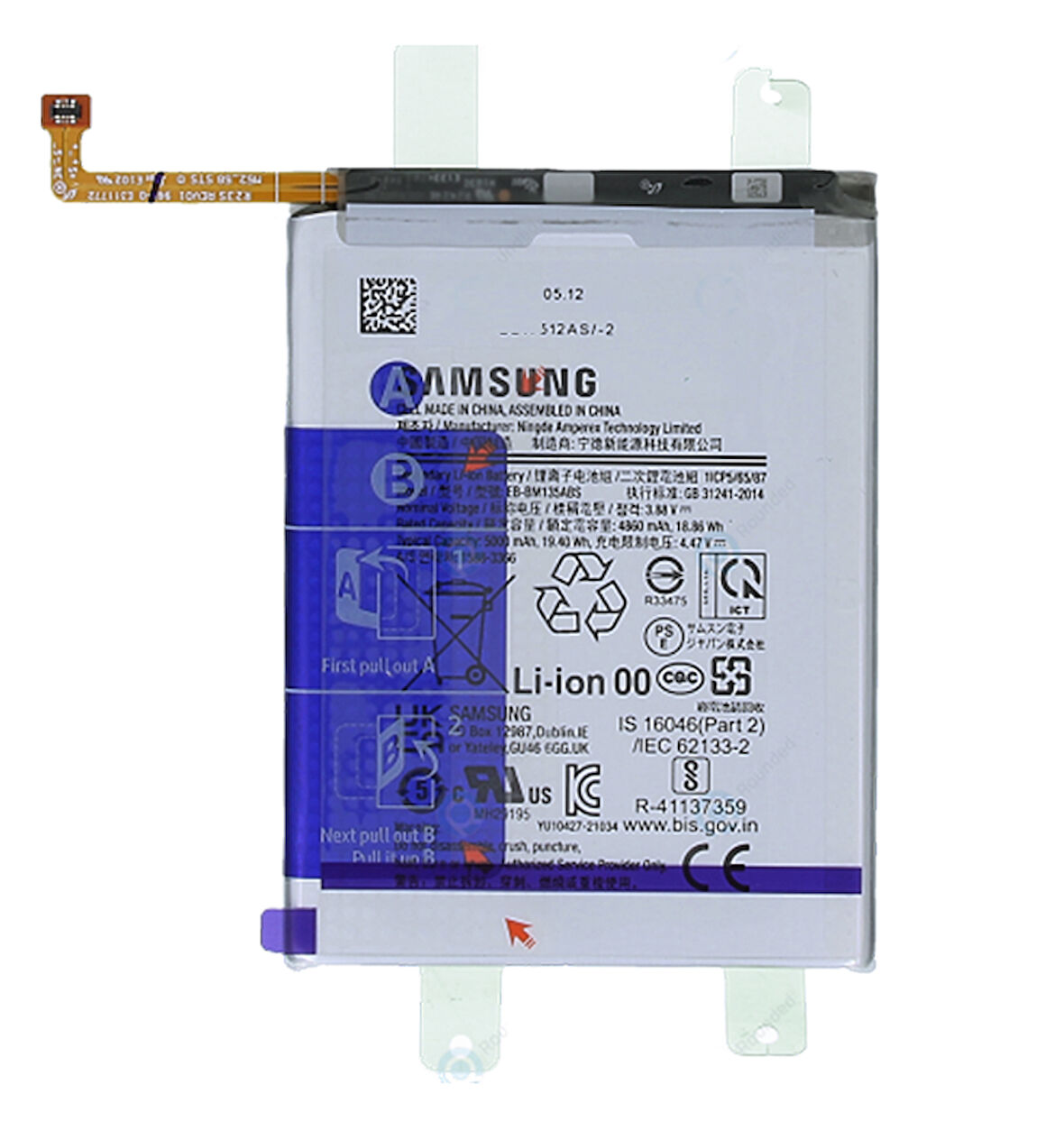 Samsung Galaxy M13 - SM-M135 Uyumlu Batarya Pil Sıfır Orijinal