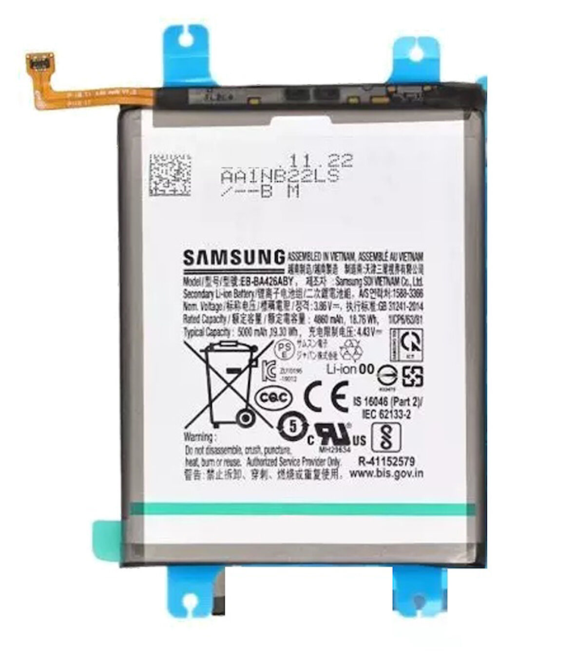 Samsung Galaxy M22 - SM-M225 Uyumlu Batarya Pil Sıfır Orijinal