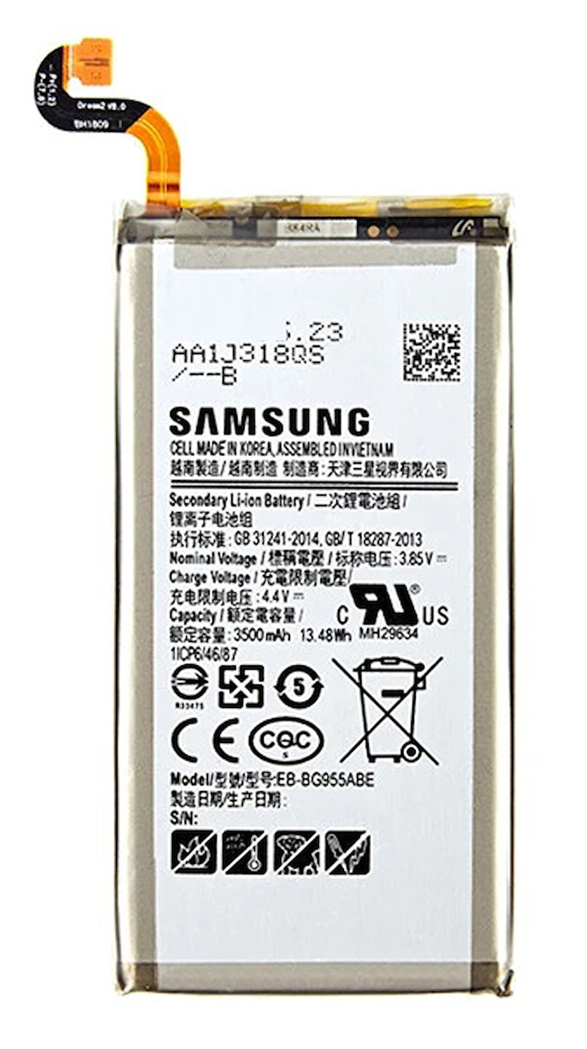 Samsung Galaxy S8 PLUS - SM- G955 Uyumlu Batarya Pil Sıfır Orijinal