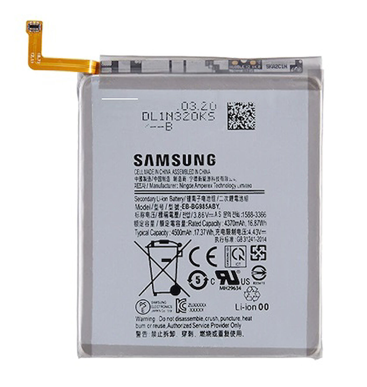 Samsung Galaxy S20 PLUS - SM-G985 Uyumlu Batarya Pil Sıfır Orijinal