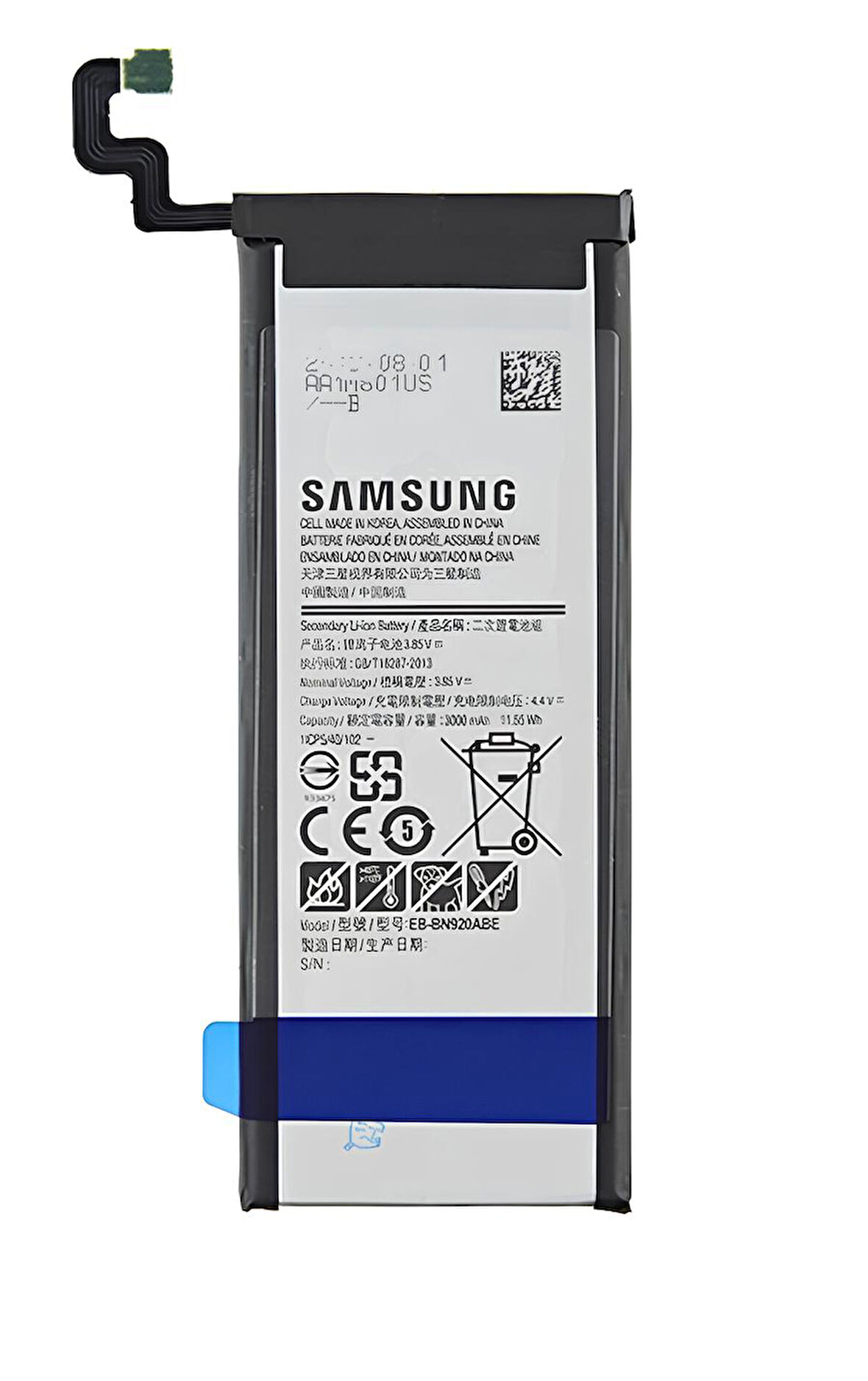 Samsung Galaxy NOTE 5 - SM-N920 Uyumlu Batarya Pil Sıfır Orijinal