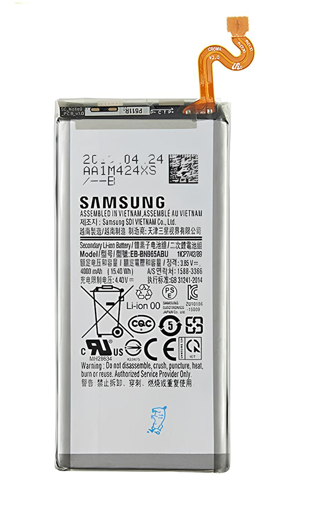 Samsung Galaxy NOTE 9 - SM-N960 Uyumlu Batarya Pil Sıfır Orijinal