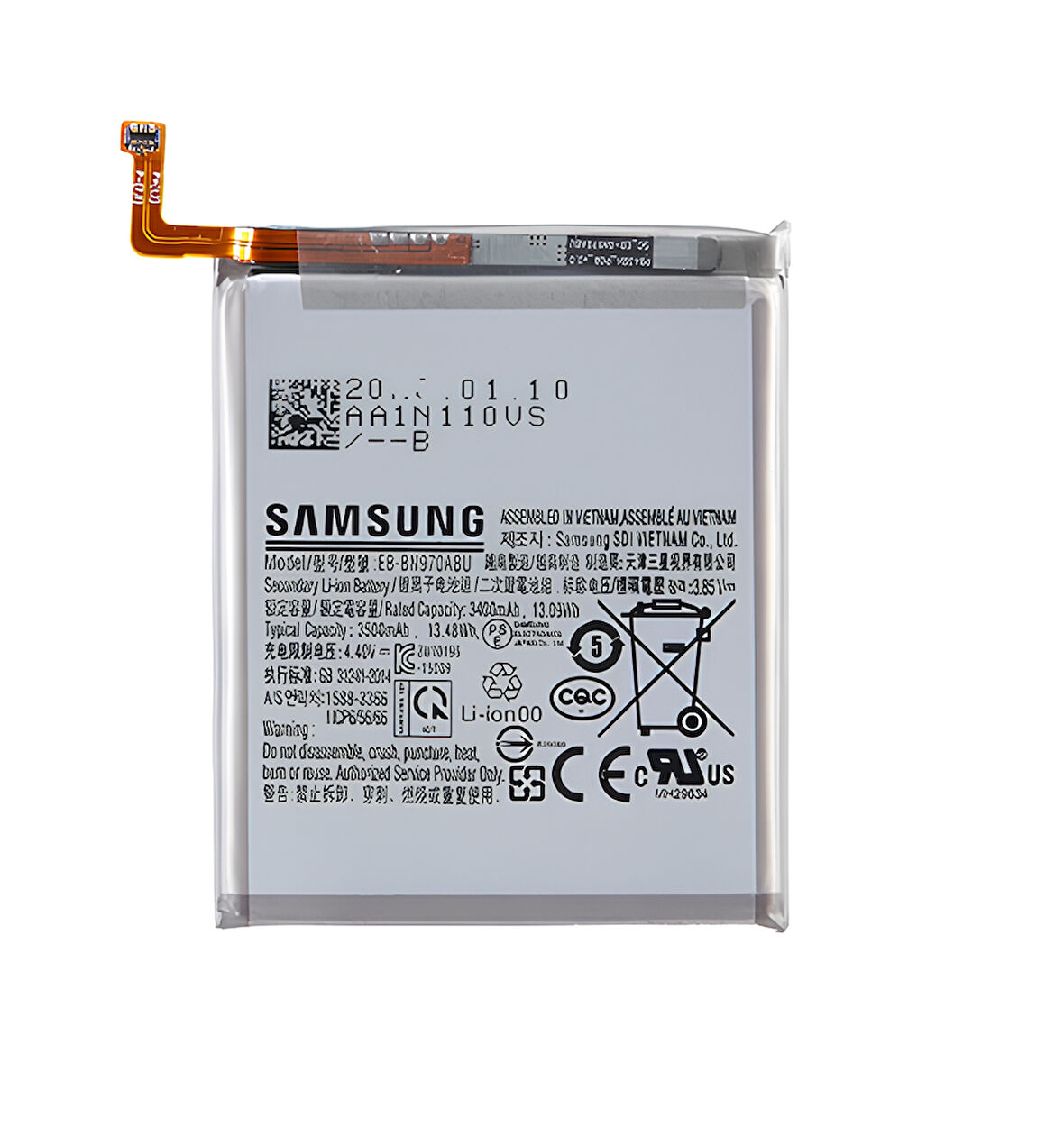 Samsung Galaxy NOTE 10 - SM-N970 Uyumlu Batarya Pil Sıfır Orijinal