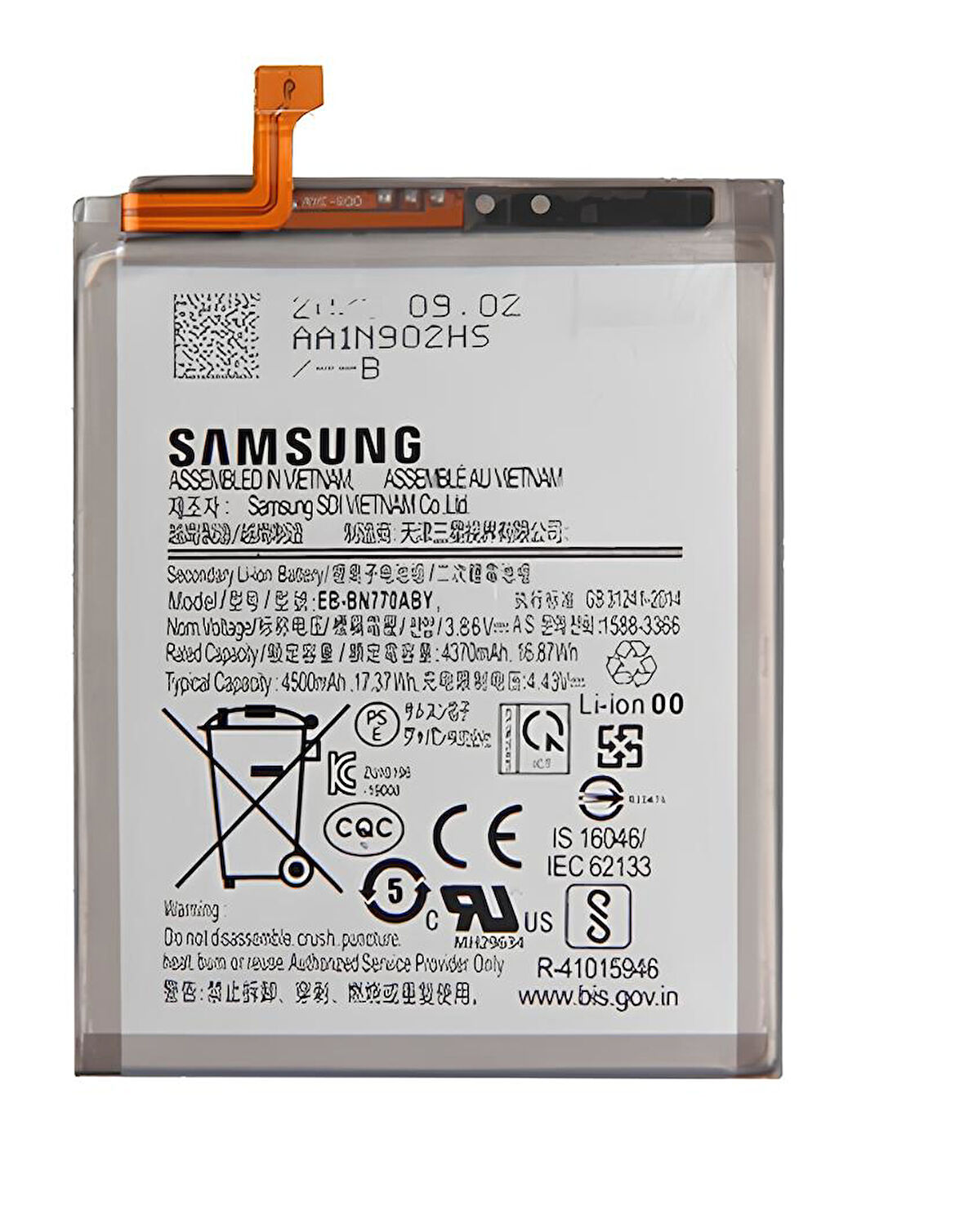 Samsung Galaxy NOTE I0 LITE - SM-N770 Uyumlu Batarya Pil Sıfır Orijinal