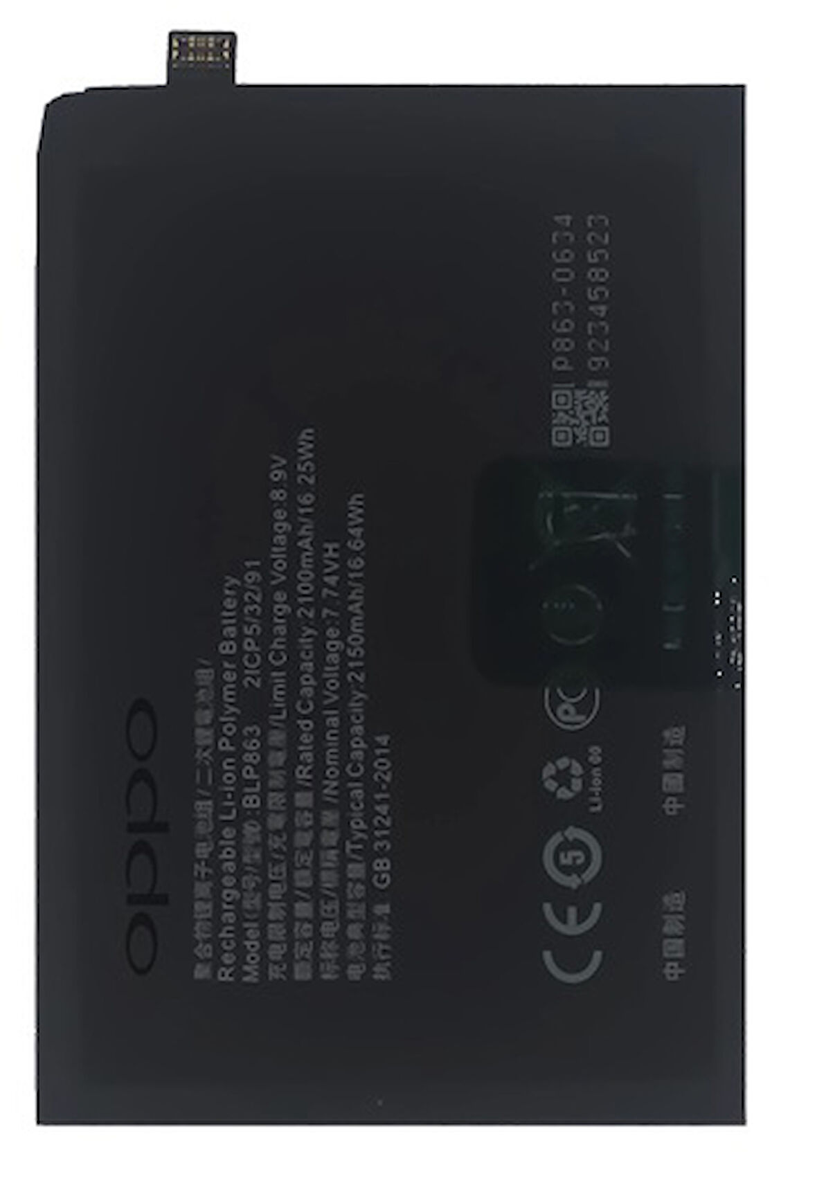 Oppo Reno 6 - BLP863 - Uyumlu Batarya Pil Sıfır Orijinal