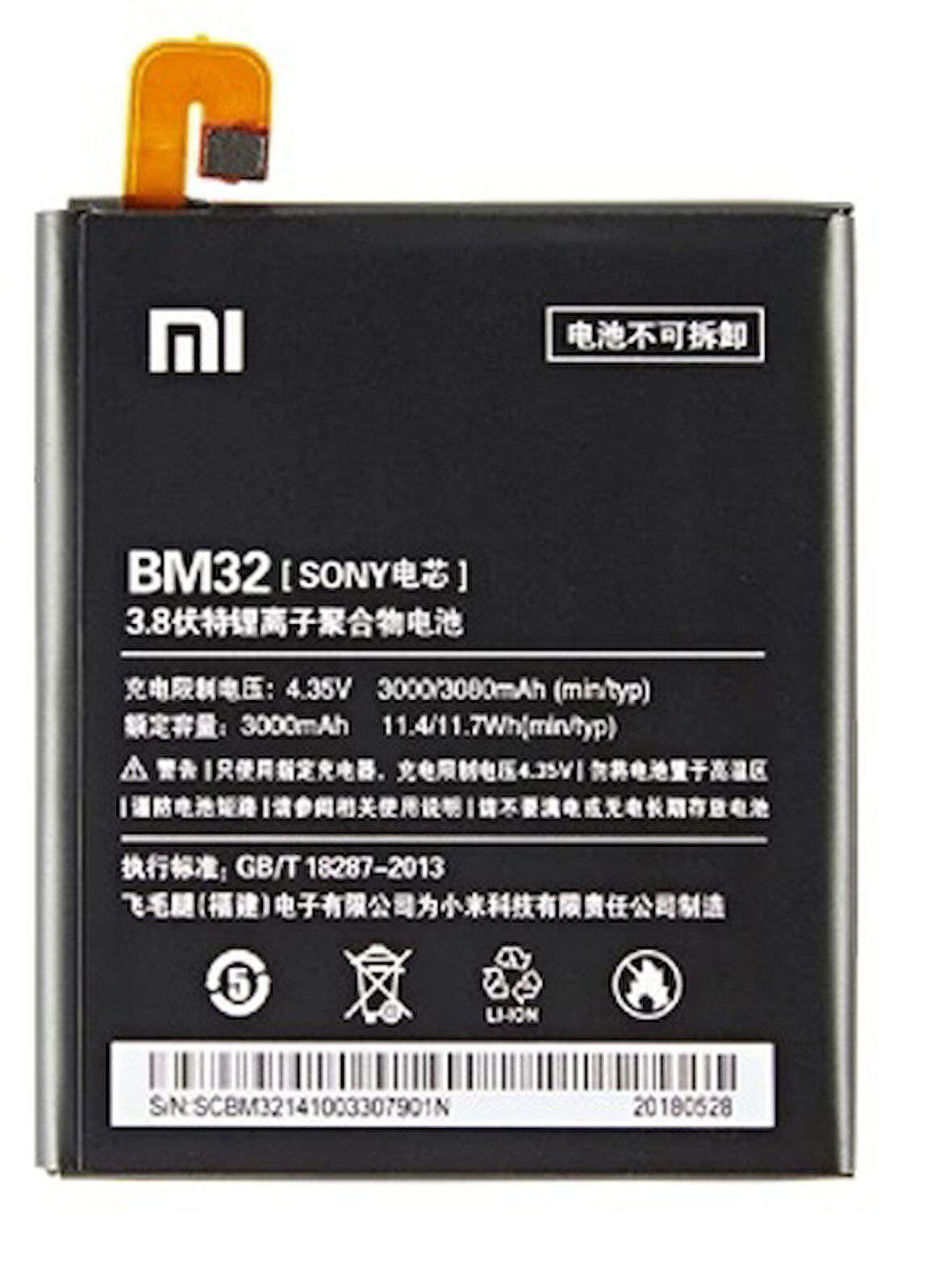 Xiaomi Mi 4 - BM32- Uyumlu Batarya Pil Sıfır Orijinal