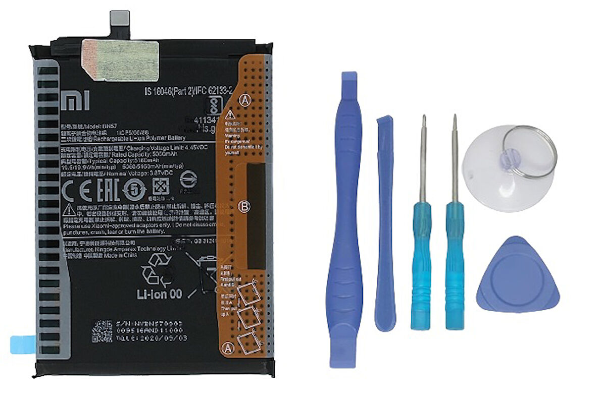 Xiaomi POCO X3 - BN 57 - Uyumlu Batarya Pil Sıfır Orijinal + TAMİR SETİ